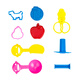 Deli 24 Color plastreado bricolaje artístico hecho a mano Material de arcilla ultra ligera arcilla arcilla caja a mano fácil almacenamiento de almacenamiento azul escolar de niños comienza un regalo de cumpleaños
