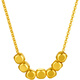 Saturday blessing 18K gold necklace for women, small sugar cube gold necklace, yellow 18K gold, about 40+5cm, birthday gift