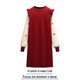 Ruipili maternity wear, nursing dress, autumn and winter outings, fashionable hot mom style knitted spring and autumn postpartum slimming nursing clothes, red nursing clothes, vertical zipper on the chest, L size 110-125Jin Jin is equal to 0.5 kg