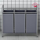 Junmo Classified dirty laundry basket laundry room clothes bucket mobile wheel storage basket laundry basket large fabric toys and clothes collection silver gray - length 30 width 40.5 height 841 baskets