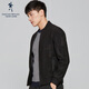Dancing with the wolf DANCING WOLVES Autumn and Winter Jacket Men's Slim Dark Pattern Men's Jacket Jacket 001 Black 175/92A