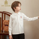 IVY HOUSE Ivy children's clothing for boys and girls 2023 spring new style knitted inner long-sleeved shirt lion awakening New Year's wear off-white 160cm (160/80)