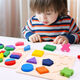 Shanye Cognitive Shape Empareing Bloing Bloods Toys tridimensionales de rompecabezas para niños pequeños Educación de la primera infancia Niños y niñas Babies Board