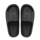 Lu Weiyu slippers men's thick-soled couple's home slippers stepping on shit feeling sandals and slippers women's indoor and outdoor home dragging black 44-45