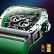
BONEST GATTI German watch men's automatic mechanical watch hollow waterproof luminous wine barrel men's watch Valentine's Day birthday gift BG9903-A4 Venom Green