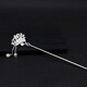 999 silver hairpin with flower steps, tassels, ancient style Hanfu headdress, ethnic style silver hairpin, butterfly and plum blossom silver ornaments, butterfly and flower scented hairpin