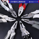鰰brand Japan Fukuoka vise multifunctional universal industrial grade wire cutter electrician pliers tool collection F0-1203 Fukuoka style Japanese style wire cutter 8 inches