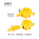 维娜丝 珍珠链扣连接扣穿珍珠项链手链饰品配件 维修DIY 925银梅花扣接头搭扣锁扣 YS1047-玫瑰金色 珍珠扣