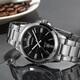Casio (Casio) Herren Uhr Einfacher Männer Quartz Watch Black Disc Stahlgürtel MTP-1381D-1A