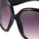 Yimo's new trendy anti-UV women's polarized glasses, elegant and versatile large-frame sunglasses, European and American fashion sunglasses, black polarized models
