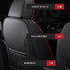 Toyota Rayon Seat Hover Entoured 1424 Double Moteur Special Car Special Auaving Seat Soupt Four Seasons Universal Seat Cover Black and Red - Cinq sièges entièrement inclusifs en cuir résistant