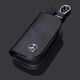 
Mercedes-Benz leather key bag for men and women C200LC grade glc260glk300gla200 car key cover buckle [imported top layer cowhide] Mercedes-Benz black