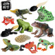 Oenux Simulation cognitive grenouille jouet solide enfant de poupée pour enfants Small Ornaments Bullfrog Frog Frog Bullfrog Frog Toad 1429 Africain Reed Frog