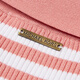 
MICHAEL KORS MK Women's Polo Collar Striped Knit Pink/White 691 S S