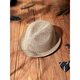 KT Retro Top Hat Men d'âge moyen Paille tissée Sunable Sun Protection Casual Short Brim Paille bouclée British Jazz Hat Girl Trend Khaki L (58-60 cm)