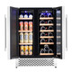 Bacchus wine cabinet embedded thermostat wine cabinet home refrigerated wine cabinet tea cabinet beer sparkling wine champagne Remy Martin small bar double door simple air-cooled frost-free YC-120 flat black glass door 120L