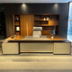 Ningqiu Luoge (NICHLORT) boss desk office desk light luxury modern high-end chairman and general manager office ebony wood solid wood leather president desk 3.2m boss desk
