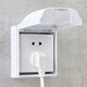 Puxi exposed waterproof socket protective cover box bathroom toilet open wire socket waterproof box protective cover waterproof cover home white