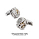 WILLIAM MILTON mechanical gear French shirt cufflinks light luxury custom sleeve nails men's birthday gifts Customized please take a photo
