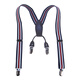 Hui beautiful Korean version of children's suspenders clip baby suspenders spring and autumn boys and girls four-clip suspenders Korean suspenders clip Tibetan blue