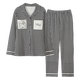 LangSha (LangSha) couple pajamas for women in spring and autumn pure cotton long-sleeved cardigan fashionable checkered home clothes for men can wear casual suits for men 579+women 679 Male XL [175-180CM/140-160Jin [Jin equals 0.5 kg]]