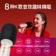 Sing it K song treasure small singing lark small dome wireless double duet Bluetooth microphone audio integrated microphone festival gift family children K song KTV recording small singing C10 white