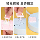 Miloqi power switch socket protective cover children's anti-electric shock baby safety plug plug socket strip protective cover baby light pink safety protective cover 24 pieces (two holes 12 + three holes 12)
