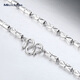 Miss JuJu PT950 Platinum Necklace Platinum Clavicle Chain Rice-shaped Bamboo Tube Necklace Men's and Women's Handsome High-grade Plain Chain Deposit Customized Other Specifications Contact Customer Service
