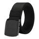 Belt men's and women's canvas belt trendy sports outdoor military training students iron-free metal plastic buckle casual jeans belt black 120cm