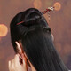 Mixin ancient style red sandalwood new Chinese style hairpin women's walking gift accessories wooden hairpin for girlfriend wooden hairpin tassel red sandalwood lily of the valley (gift box)