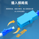 山泽(SAMZHE)光纤适配器 电信级LC-LC双工耦合器 LC接口法兰盘光纤配器延长对接头转接器GLL-22
