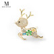Mck Christmas deer brooch high-end women's cute sweater corsage suit pin Chinese Valentine's Day gift