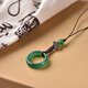 Today's dance mobile phone lack of rope anti -throwing ski rope Apple Huawei OV millet shell ancient style ornaments men's and women's rings buckle simplicity keys U disk anti -throwing pending agate black