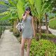 Nike (NIKE) suspender skirt women's skirt summer sports dress breathable pure and slim skirt DM6231-010 DM6231-063 gray M
