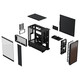 Fractal DesignNorth FD chassis mid-tower black Mesh mesh air cooling supports ATX white desktop comes with 2*14cm fan 360 water-cooled graphics card 355 walnut panel computer North charcoal black tempered glass (dark)