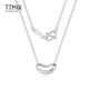 TTMIX simple platinum necklace platinum pt950 necklace chain platinum pendant platinum pendant acacia bean for girlfriend 4.5-4.7g