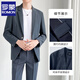 ROMON Korean style casual suit men's youth business autumn and winter handsome groom wedding small suit jacket single suit men black three-piece suit suit + pants + T-shirt XL