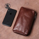 
ANDSEEYOU brand business men's handbags retro clutch, vegetable tanned leather long wallet, casual large capacity mobile phone bag, first layer cowhide handbag, black