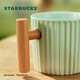 Starbucks Mint Green Gradient Striped Mug 375ml Office Water Cup Coffee Cup Men's Birthday Gift