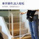 Beiyixiong Beeio [Aumento arbitrario de longitud] No hay una cerca anti-cat y perros para mascotas para niños rurales, escalera de seguridad de cocina de seguridad de la puerta de barra de la puerta reforzada: 77-82 cm (valla de puertas grandes)