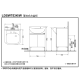 
TOTO bathroom cabinet combination set LDSW753W integrated ceramic 75CM Zhijie basin small apartment pulling faucet (06-D) Black bathroom cabinet + faucet DL388C1S 75CM
