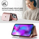 Jinhao Applicable to iPhone16pro max mobile phone case wallet leather case Apple 15 full cover 14 anti-fall 13 protective case card 12 bracelet high-end fashion bracelet + shoulder strap + organ card bag rose gold 6.7-inch apple 12pro max