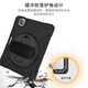 Jiuyu gilt für 2024/22 neues iPad Pro11/Air4/5 Silicon Cover iPad10.2 Zoll Tablette Handrest Leder-Hülle Schutzschutz/Schale [Schwarz] Schutzhülle + Klammer + Handunterstützung + Gurt 25 iPad Air 13-Zoll M3 Tablet A3271