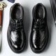 Cartelo British Herren Lederschuhe dicker alleinerhöhenverbesserter Geschäfte Casual Schuhe runden Zehen weich