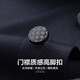 Shanshan (FIRS) cool and elastic short-sleeved T-shirt for men 2025 summer new comfortable business sense traceless POLO commuter shirt 701 Navy Blue XL (180)