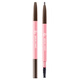 Ji Rui (ZA) natural brown soft core eyebrow pencil 0.17g long-lasting, waterproof, sweat-proof and smudge-proof double-ended Christmas gift