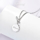GsunG platinum women's necklace PT950 new round chain chain Beloved platinum OT buckle necklace AB chain body fashion PT950 necklace about 12 grams, 45 cm pre-order