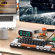 MageGee Mechanical Storm Customized Mechanical Keyboard 104-key E-sports Game Keyboard Wired Backlit Office Peripheral Desktop Laptop White and Black Mixed Tea Roll