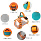 Suomila dog harness vest type explosion-proof Shiba Inu French dog walking rope for small and medium-sized dogs, orange, green, M size