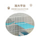 Jiayi Cat cage household indoor foldable double-layer three-layer four-layer with toilet integrated large space free flagship model [Selected + Cat litter box + Cat litter shovel] Small single-layer [50*30*40] Naked cage only cage